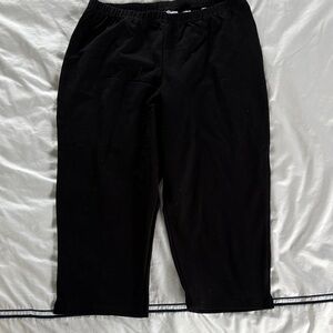 Women with Control Black Elastic-Waist Jogger Pants